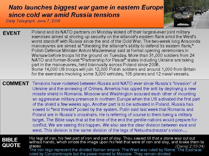 Nato launches biggest war game in eastern Europe since cold war amid Russia tensions
