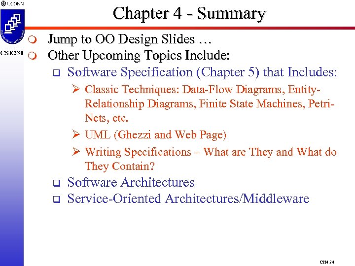 CSE 230 Chapter 4 - Summary m m Jump to OO Design Slides …