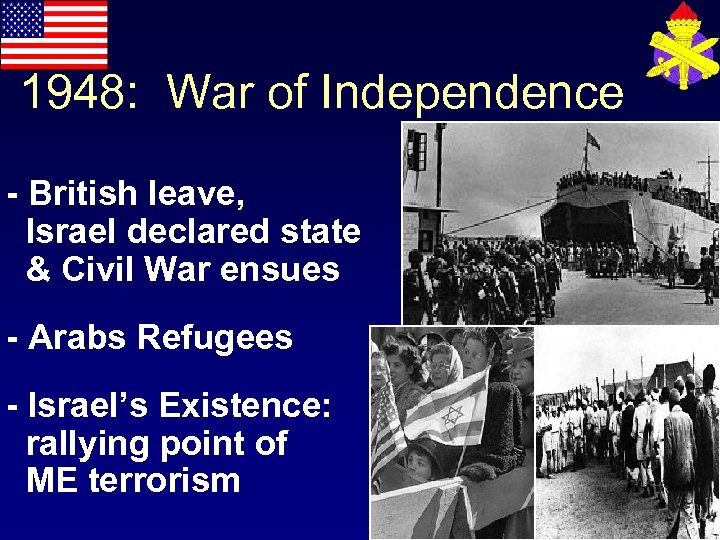 1948: War of Independence - British leave, Israel declared state & Civil War ensues