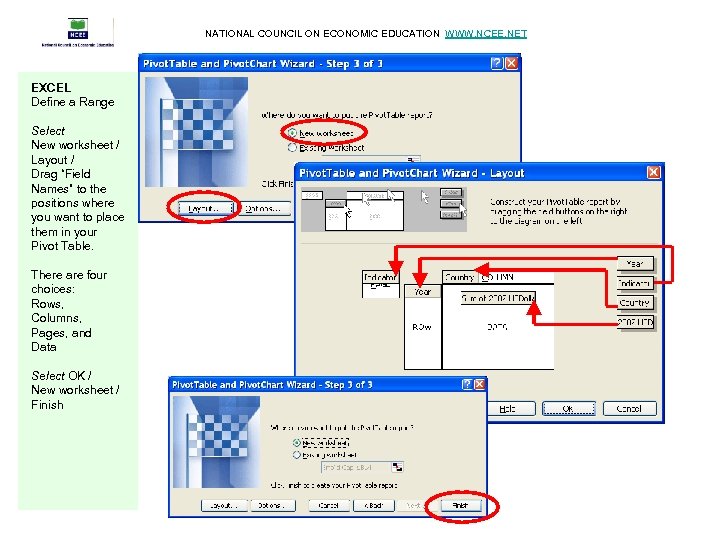 NATIONAL COUNCIL ON ECONOMIC EDUCATION WWW. NCEE. NET EXCEL Define a Range Select New