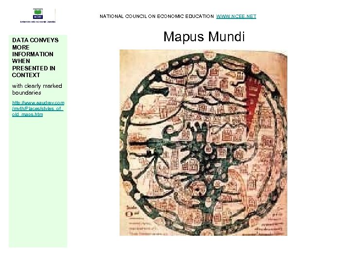 NATIONAL COUNCIL ON ECONOMIC EDUCATION WWW. NCEE. NET DATA CONVEYS MORE INFORMATION WHEN PRESENTED