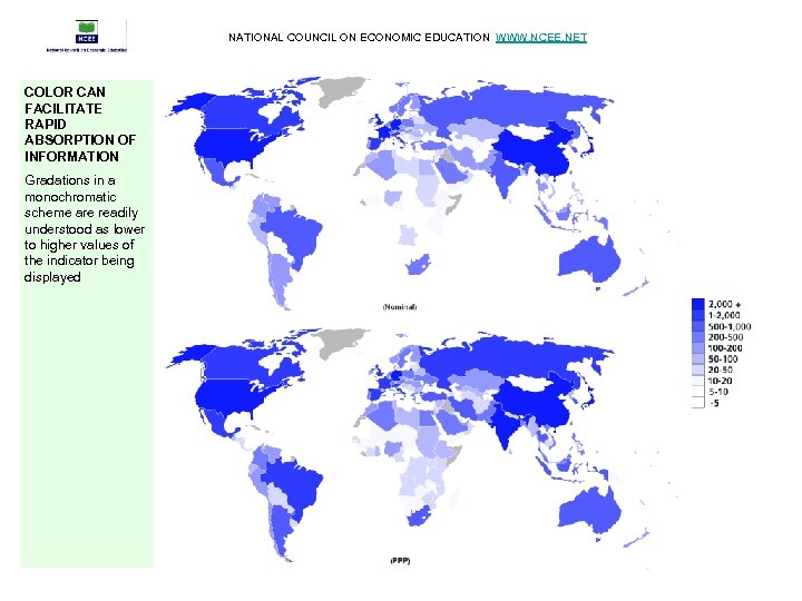 NATIONAL COUNCIL ON ECONOMIC EDUCATION WWW. NCEE. NET COLOR CAN FACILITATE RAPID ABSORPTION OF
