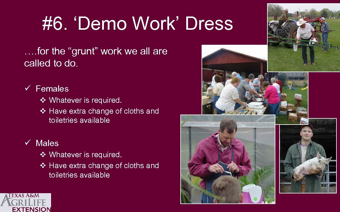 #6. ‘Demo Work’ Dress …. for the “grunt” work we all are called to