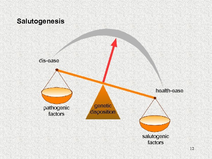 Salutogenesis dis-ease health-ease pathogenic factors genetic disposition salutogenic factors 12 