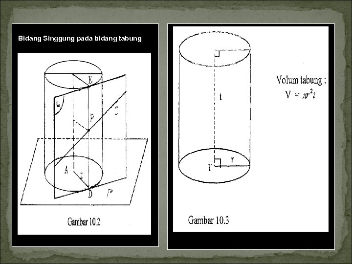 Bidang Singgung pada bidang tabung 