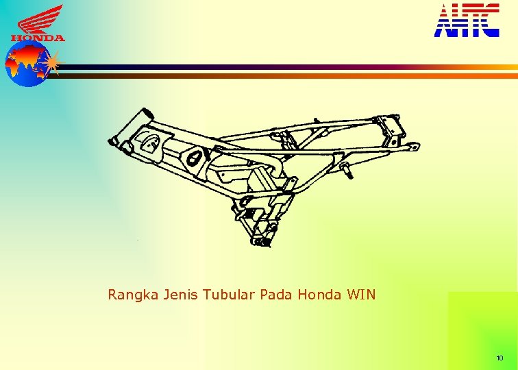 Rangka Jenis Tubular Pada Honda WIN 10 