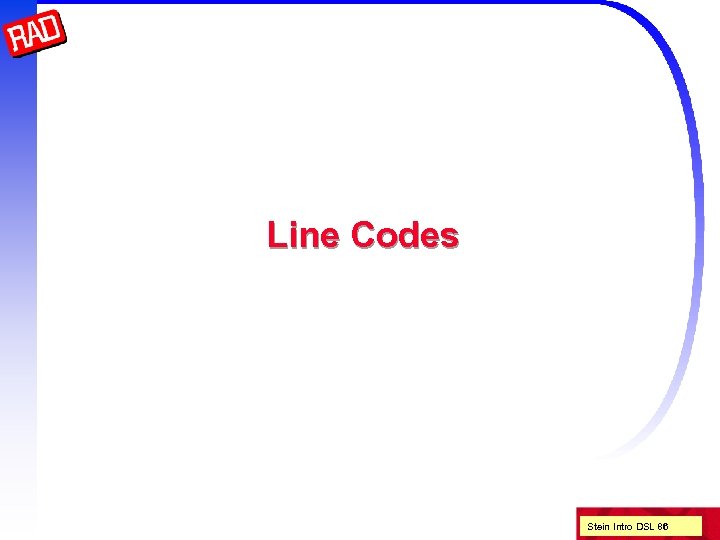 Line Codes Stein Intro DSL 86 