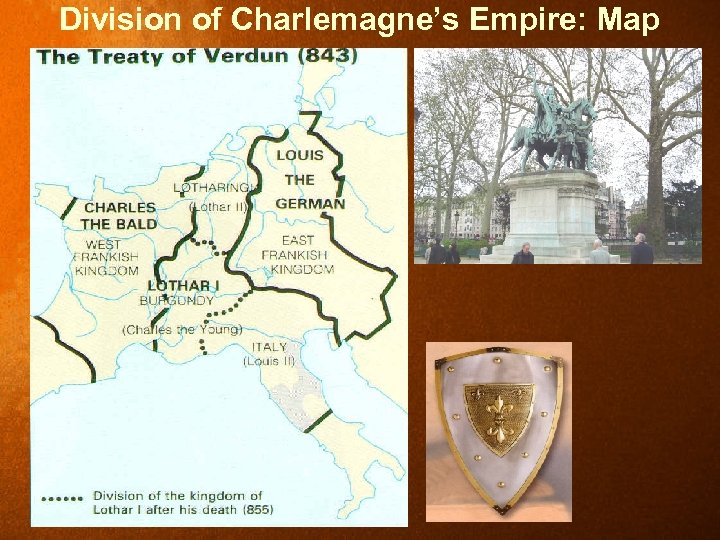Division of Charlemagne’s Empire: Map 