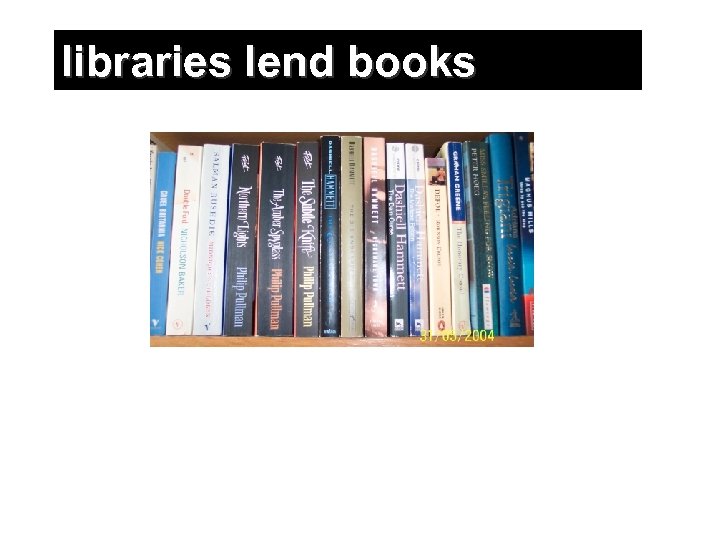 libraries lend books 
