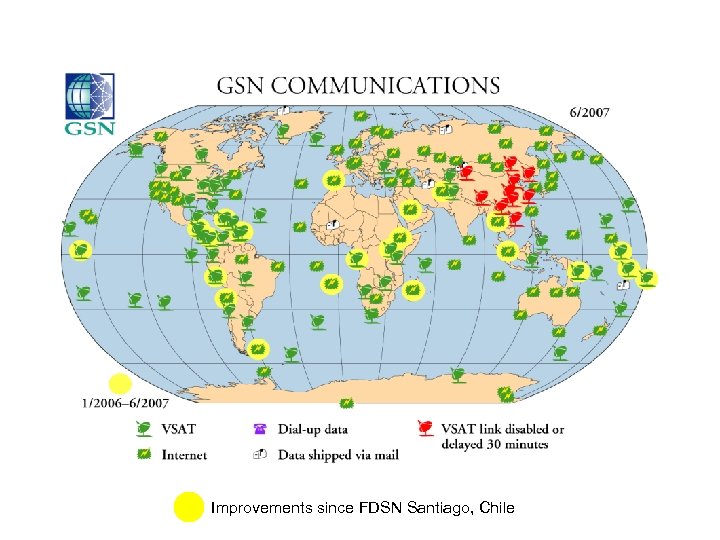 GSN Telemetry Improvements since FDSN Santiago, Chile 