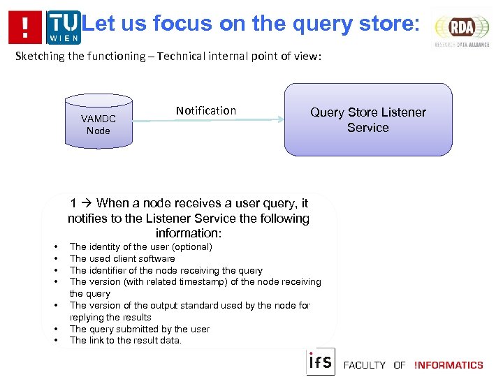 Let us focus on the query store: Sketching the functioning – Technical internal point