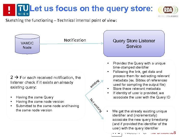 Let us focus on the query store: Sketching the functioning – Technical internal point
