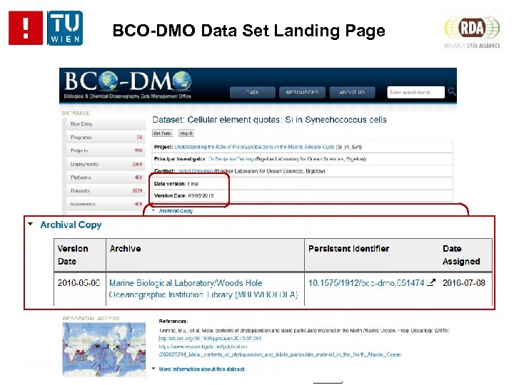 BCO-DMO Data Set Landing Page 