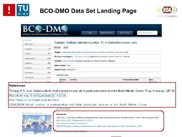 BCO-DMO Data Set Landing Page 