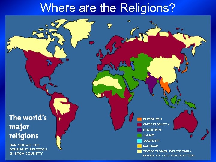 Where are the Religions? 