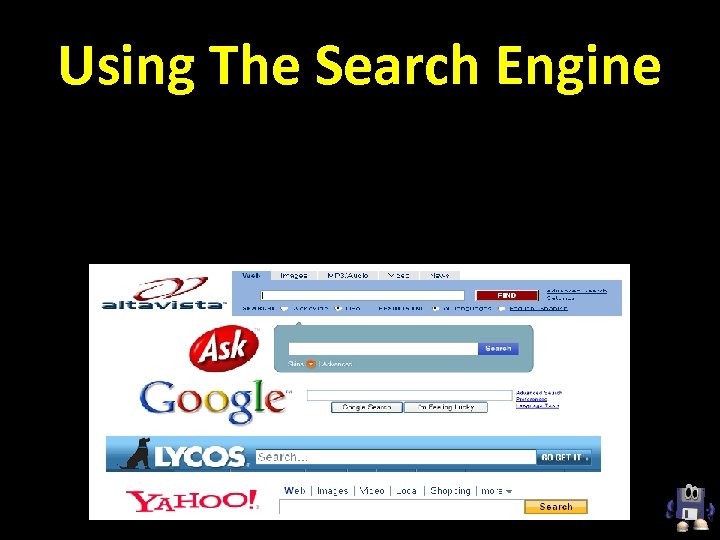 Using The Search Engine 