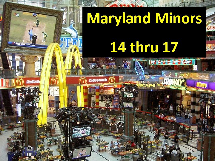 Maryland Minors 14 thru 17 