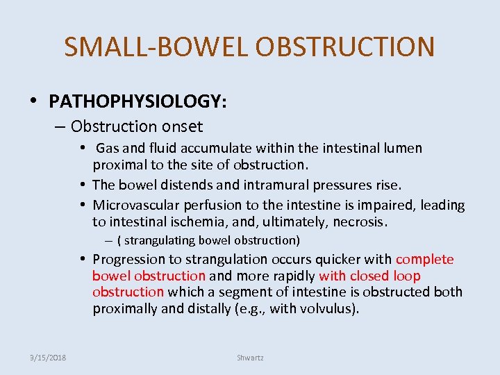 Common Small And Large Intestinal Surgical Diseases Part