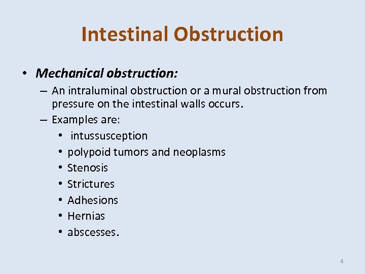 Common small and large intestinal surgical diseases Part