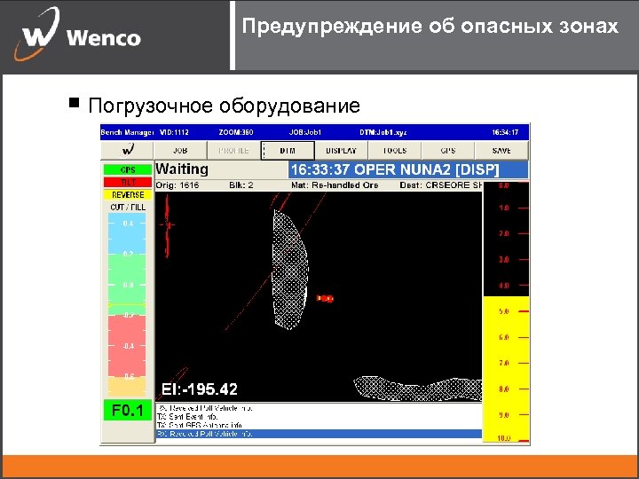 Предупреждение об опасных зонах Погрузочное оборудование 