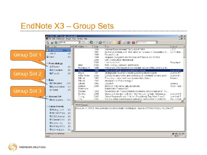 End. Note X 3 – Group Sets Group Set 1 Group Set 2 Group