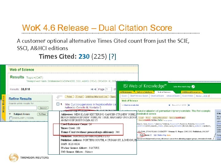 Wo. K 4. 6 Release – Dual Citation Score A customer optional alternative Times
