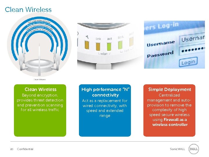 Clean Wireless Beyond encryption, provides threat detection and prevention scanning for all wireless traffic