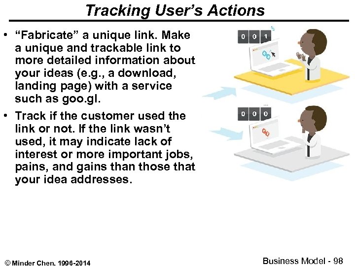 Tracking User’s Actions • “Fabricate” a unique link. Make a unique and trackable link