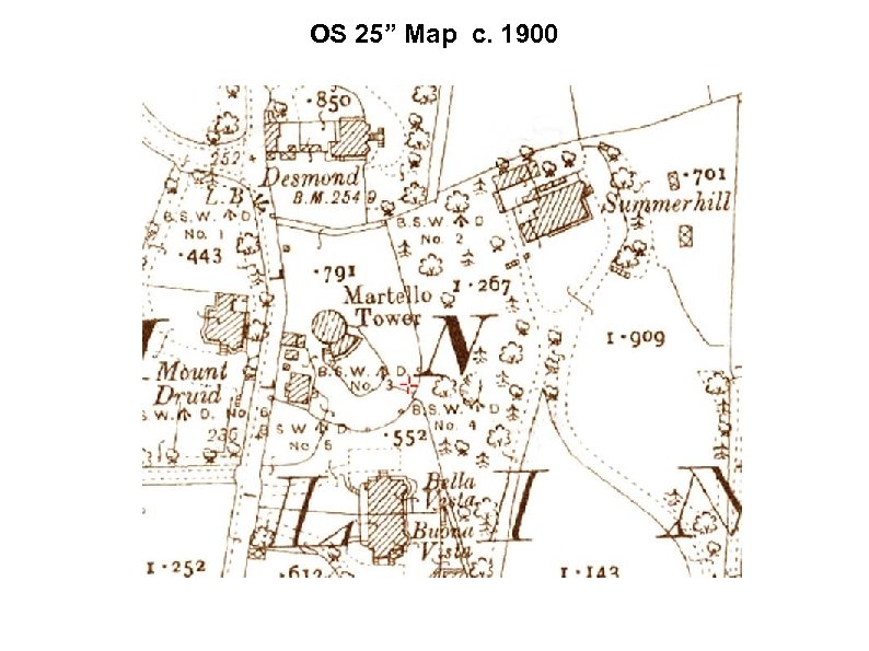 OS 25” Map c. 1900 