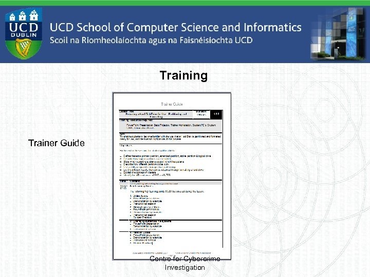 Training Trainer Guide Centre for Cybercrime Investigation 