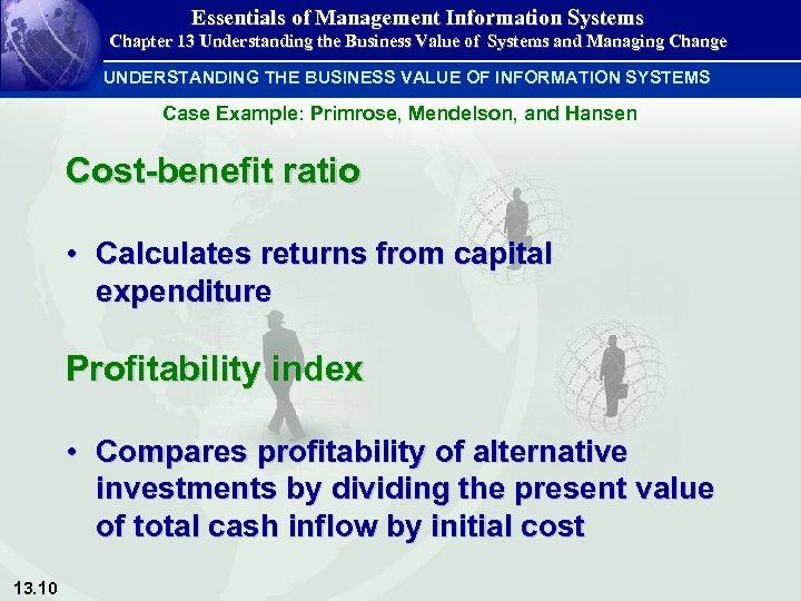 Essentials of Management Information Systems Chapter 13 Understanding the Business Value of Systems and