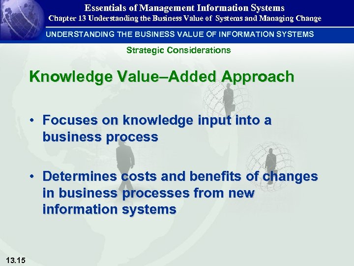 Essentials of Management Information Systems Chapter 13 Understanding the Business Value of Systems and