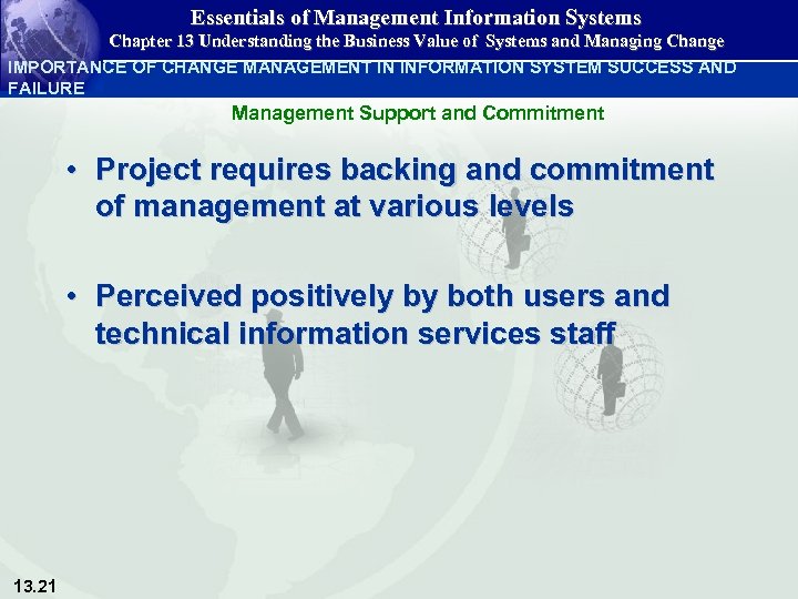 Essentials of Management Information Systems Chapter 13 Understanding the Business Value of Systems and