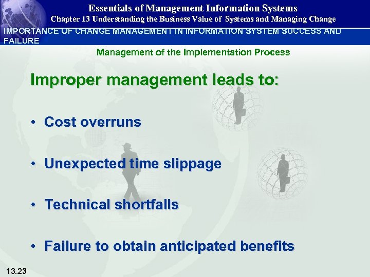 Essentials of Management Information Systems Chapter 13 Understanding the Business Value of Systems and