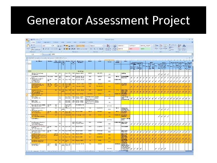 Generator Assessment Project 