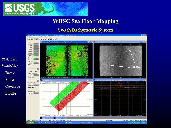 WHSC Sea Floor Mapping Swath Bathymetric System SEA, Ltd’s Swath. Plus Bathy Sonar Coverage