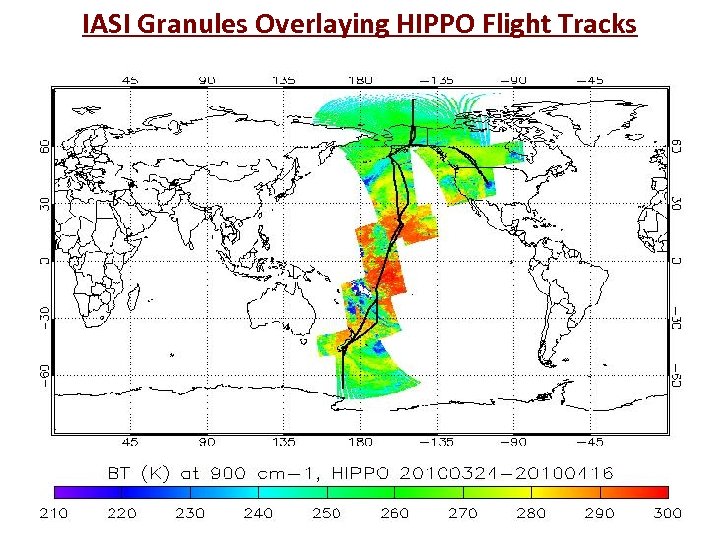 IASI Granules Overlaying HIPPO Flight Tracks 