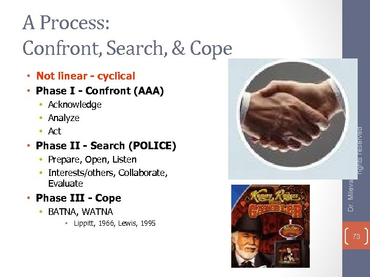 A Process: Confront, Search, & Cope • Acknowledge • Analyze • Act • Phase