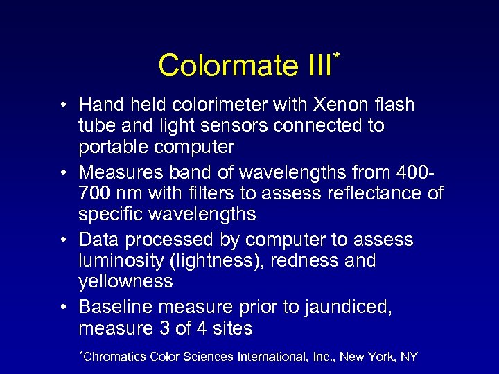Colormate III* • Hand held colorimeter with Xenon flash tube and light sensors connected