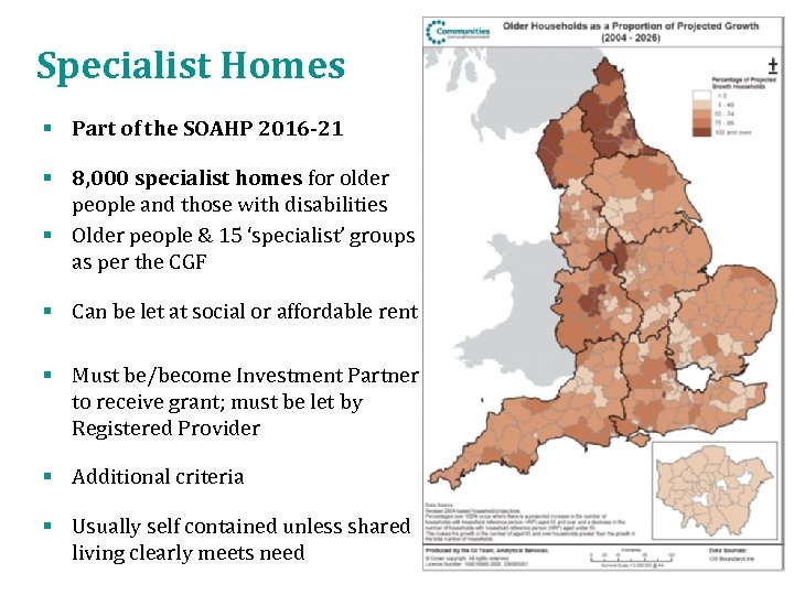 Specialist Homes § Part of the SOAHP 2016 -21 § 8, 000 specialist homes