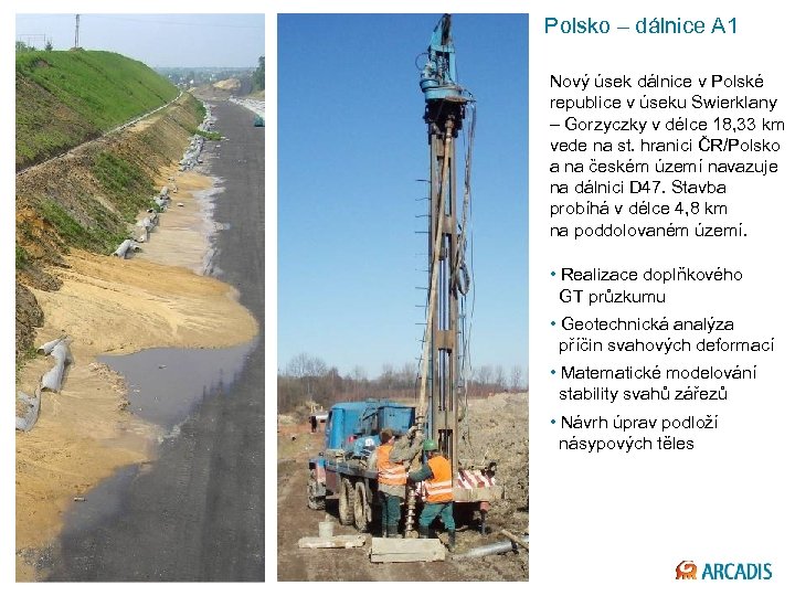 Polsko – dálnice A 1 Nový úsek dálnice v Polské republice v úseku Swierklany