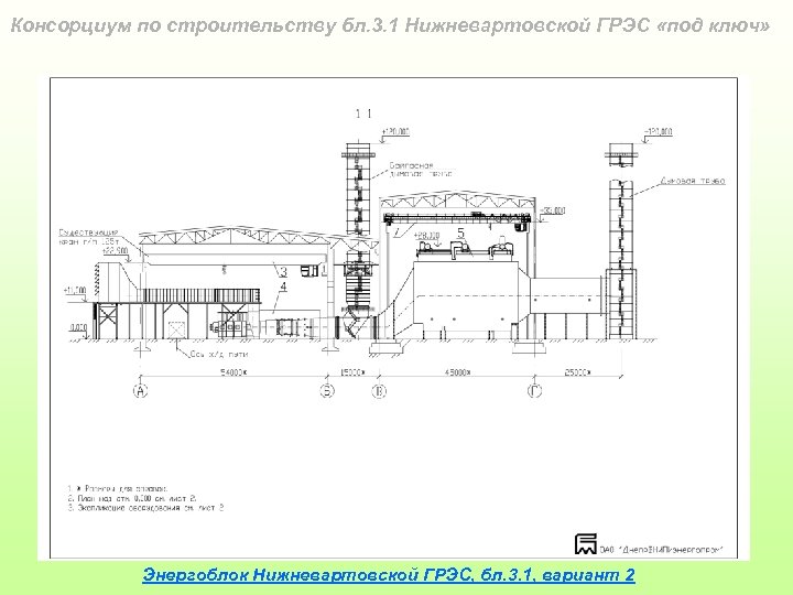 Консорциум по строительству бл. 3. 1 Нижневартовской ГРЭС «под ключ» Энергоблок Нижневартовской ГРЭС, бл.