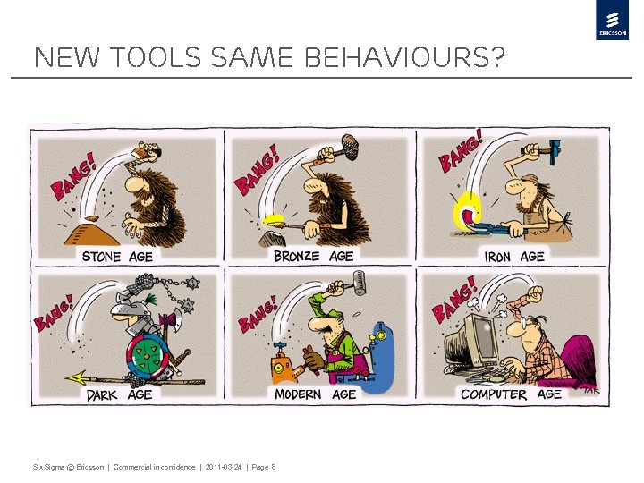 New Tools Same Behaviours? Six Sigma @ Ericsson | Commercial in confidence | 2011