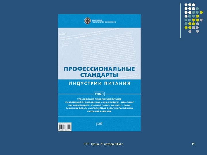 ETF, Турин, 27 ноября 2008 г. 11 