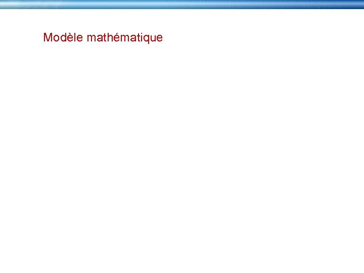 Modèle mathématique 