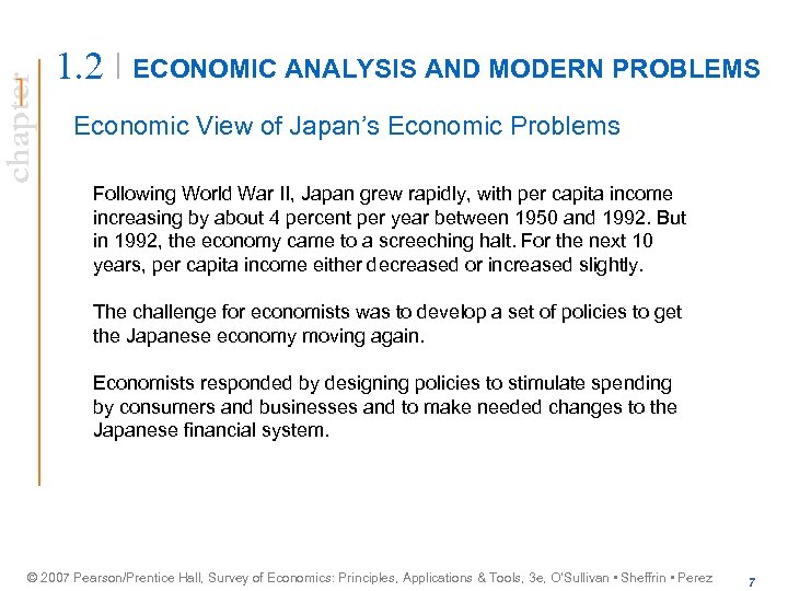 chapter 1. 2 ECONOMIC ANALYSIS AND MODERN PROBLEMS Economic View of Japan’s Economic Problems
