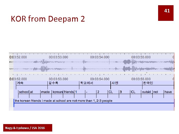 KOR from Deepam 2 Nagy & Łyskawa / LSA 2016 41 