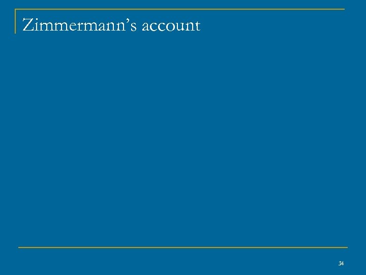 Zimmermann’s account 34 