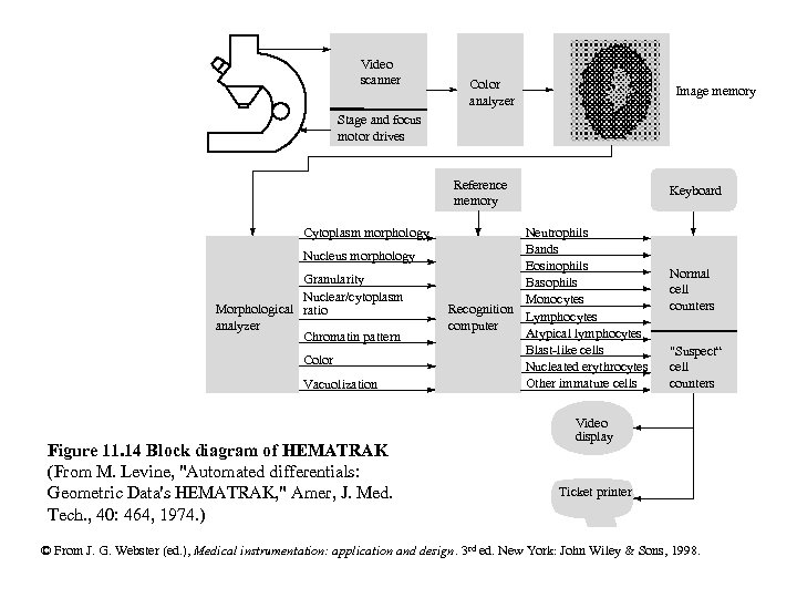 Video scanner Color analyzer Image memory Stage and focus motor drives Reference memory Cytoplasm