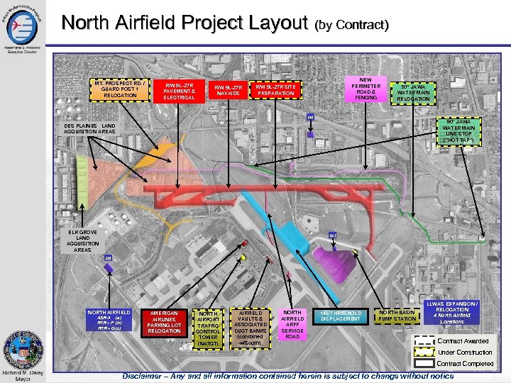 North Airfield Project Layout (by Contract) MT. PROSPECT RD. / GUARD POST 1 RELOCATION